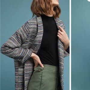Anthropologie Harlyn Women's Tweed Brooklyn Multicolor‎ Blazer Size small